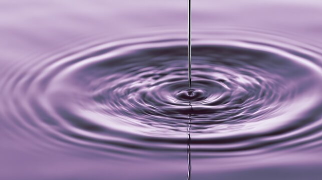 Minimalist water ripples reflecting serene soft light with subtle geometric distortion