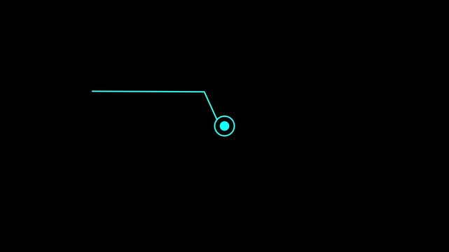 Hud callout rectangle text box animation. HUD graphics around the edges for use in movies, Technological HUD template callout. Motion graphics of hud callout icon. 4k video animation.