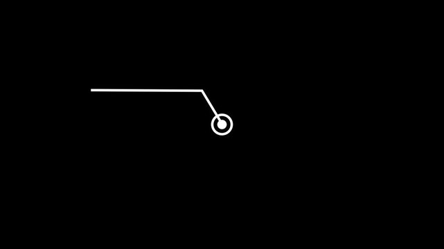 Hud callout rectangle text box animation. HUD graphics around the edges for use in movies, Technological HUD template callout. Motion graphics of hud callout icon. 4k video animation.