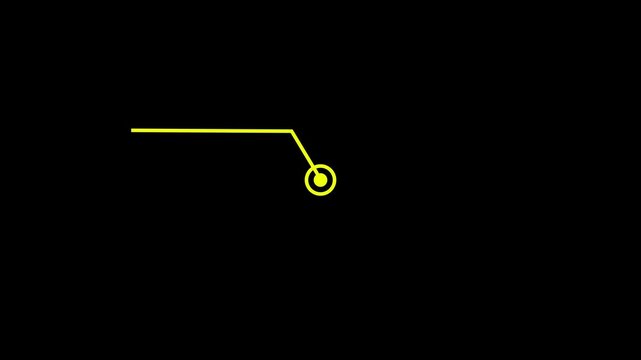 Hud cal lout rectangle text box animation. HUD graphics around the edges for use in movies, Technological HUD template cal lout. Motion graphics of hud cal lout icon. 4k video animation.