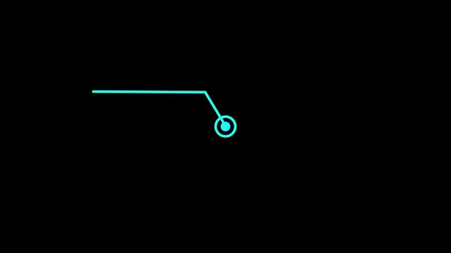 Hud callout rectangle text box animation. HUD graphics around the edges for use in movies, Technological HUD template callout. Motion graphics of hud callout icon. 4k video animation.