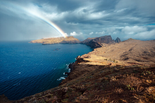 rainbow above the sea