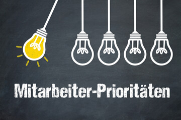 Fototapeta premium Mitarbeiter-Prioritäten 