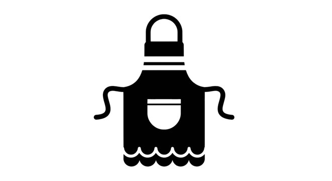 Vector illustration of apron icon vector design on a transparent background