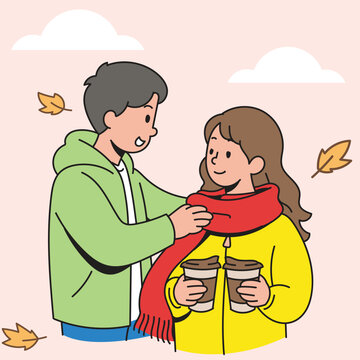 Scarf & Coffee Autumn Moments