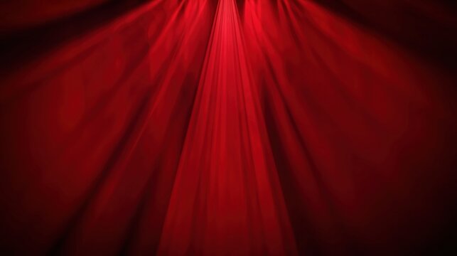 A dramatic red spotlight effect entertainment and performance visuals Bright red light beams against a dark background creating a vibrant and artistic atmosphere stage backdrops concert visuals.
