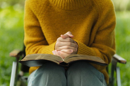 Bible study concept. Praise or hope. Christian faith. spirituality and religion. Peace, hope, Spirituality and religion.