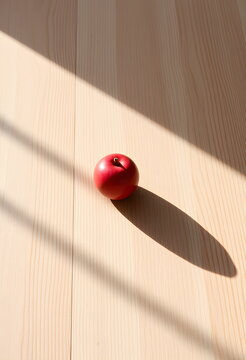 Single object casting an oversized impossible shadow, industrial raw materials