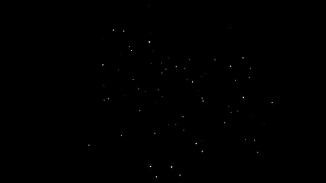 Cosmic glowing dots streaming across dark space background with dynamic motion with video captures mesmerizing luminous points drifting smoothly across deep void outerspacevisuals (3564)