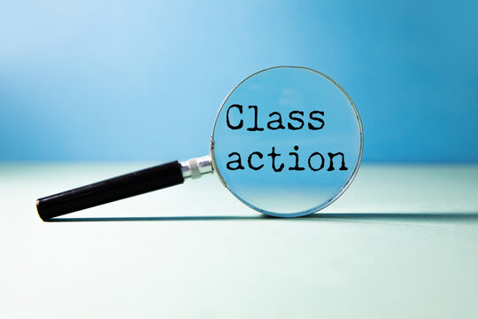 white sheet of paper displaying class action