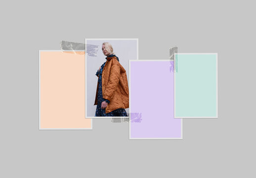 Collage with Overlapping Photo Frames
