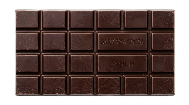 Dark Chocolate Bar 72 Percent Cocoa Premium Quality