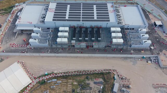 Hyperscale Cloud Data Center Campus Under Construction Siziano, Italy