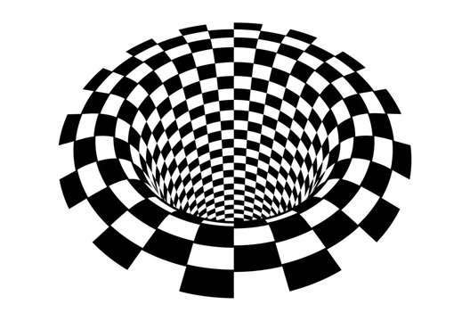 Optical illusion vector illustration