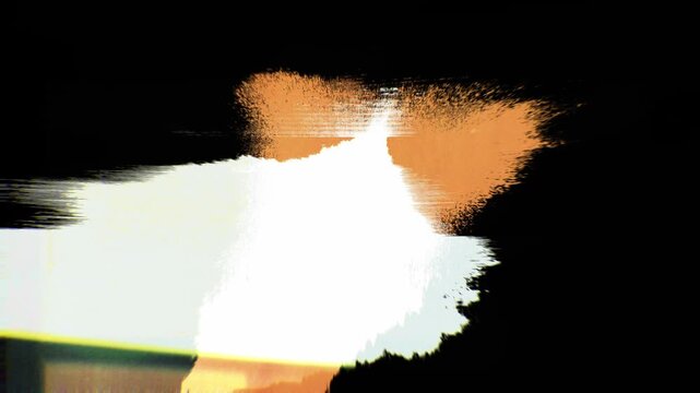 Stylized grunge light leak overlay with vintage film burn texture. Ideal for dynamic video transitions, artistic blending and intro edits.