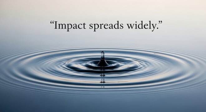 Ripples Expanding Outwards on Water Surface 20260307