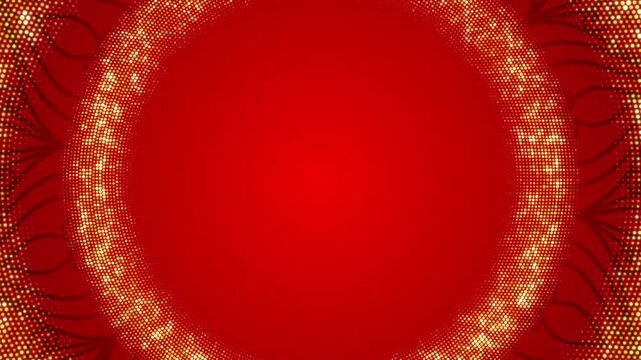 Luxury Background Loop Animation With Golden Mandala Ornament	