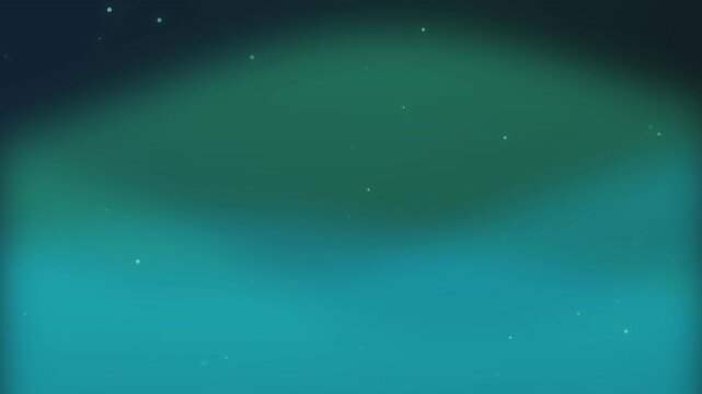 Abstract background featuring a smooth mesh gradient with teal and dark blue tones and floating dust particles