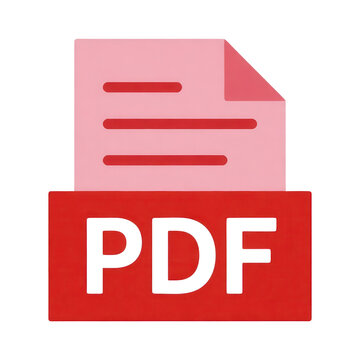 PDF Document Icon Transparent Background
