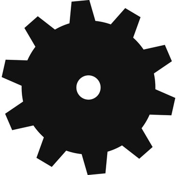 Black cogwheel