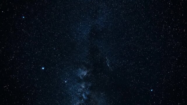 Brilliant starry night sky material, deep blue starry sky background