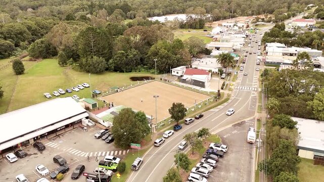 The hinterland town of Canungra in Queensland Scenic Rim