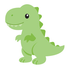 Fototapeta premium Cute tyrannosaurus dinosaur character, vector illustration