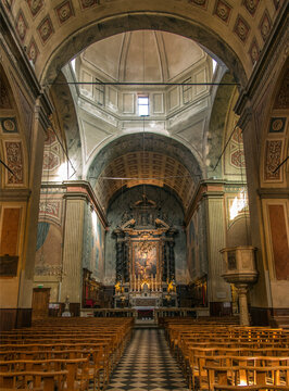 Int&eacute;rieur de la cath&eacute;drale d'Ajaccio, Corse, France