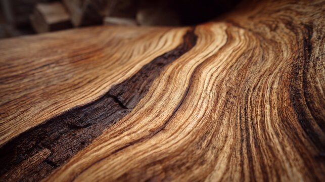 Madera natural tallada con vetas sinuosas y profundas hendiduras, textura r&uacute;stica, org&aacute;nica y c&aacute;lida en un acabado artesanal perfecto para decoraci&oacute;n, dise&ntilde;o. Carpinter&iacute;a, carpintero vetas naturales