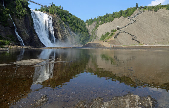 Montmorency reflection - Montmorency Falls - Quebec, Canada