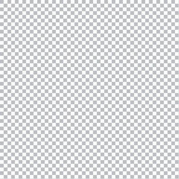 Large Square transparent grid background with small gray and white checkerboard pattern for alpha channel representation, digital photo editing backdrop, and graphic design assets.