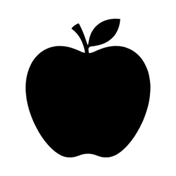 Apple Outline Design Element Transparent Background