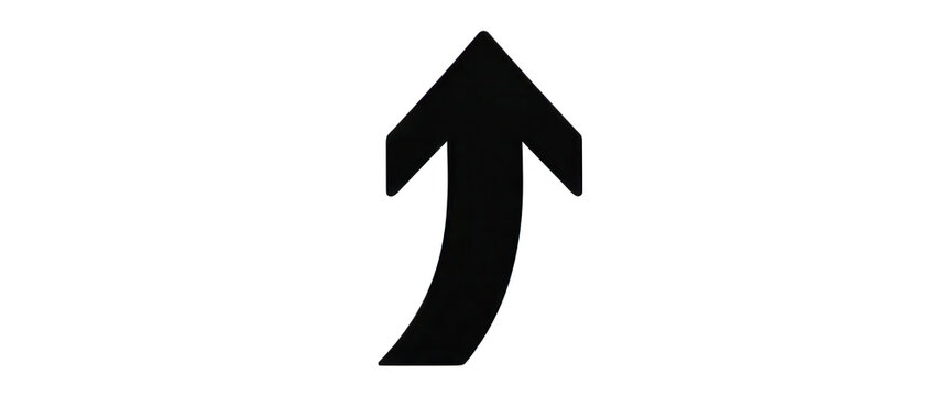 Upward Arrow Design Element Transparent Background