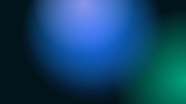Abstract dark blue and green blurred gradient background. This soft glowing seamless motion graphic loop is perfect for modern tech presentations and biometric digital backdrops.