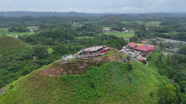 Aerial View of the Chocolate Hills in Bohol