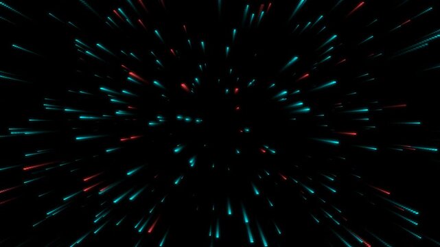 Neon Pink Digital Corridor High Speed Data Loop Background
