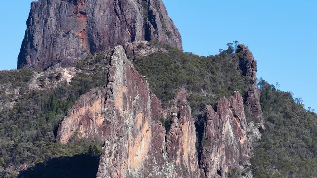 The Breadknife Volcanic Rock Formation in Warrumbungle National Park