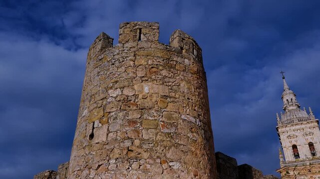 Landscapes in the streets of El Burgo de Osma and the city of Osma in the Municipality of El Burgo de Osma, Province of Soria, Castile and Le&oacute;n, Spain, Europe