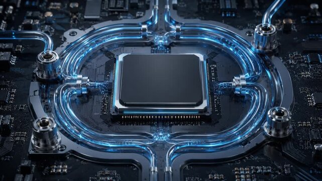 Liquid Cooling System for High Performance Microchip