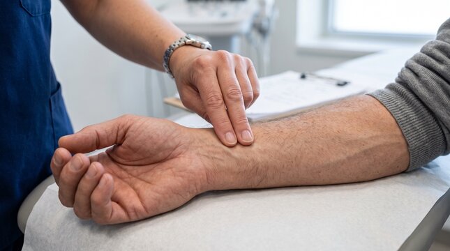 Radial Pulse Examination During Cardiovascular Assessment