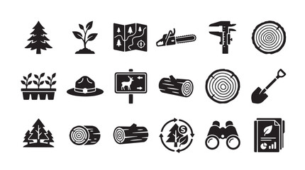 Astronomy and space science icons set, 15 black vector symbols for astrophysics and stargazing, telescope and observatory research graphics © Anika