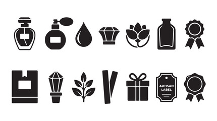 Astronomy and space science icons set, 15 black vector symbols for astrophysics and stargazing, telescope and observatory research graphics © Anika