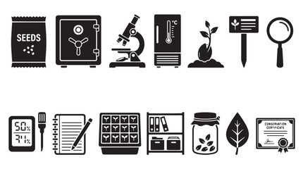 Astronomy and space science icons set, 15 black vector symbols for astrophysics and stargazing, telescope and observatory research graphics © Anika