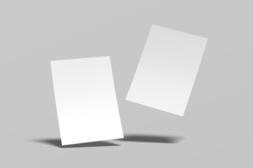 Naklejka premium Realistic blank flyer illustration for mockup