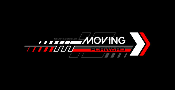 moving forward quote graphic lines


