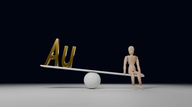 Greed Versus Happiness Concept Gold Balance Desire Wealth and True Life Satisfaction