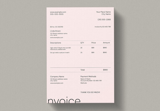 Invoice Layout