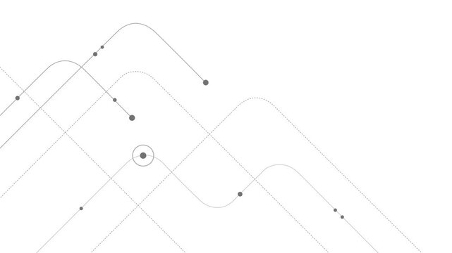 Abstract geometric Circuit connect lines and dots.Simple technology graphic background.Illustration Vector design Network technology and Connection concept.