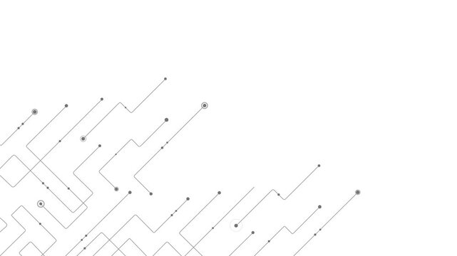Abstract geometric Circuit connect lines and dots.Simple technology graphic background.Illustration Vector design Network technology and Connection concept.