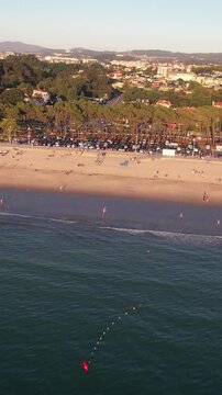 Samil Beach in Spain Vertical Video